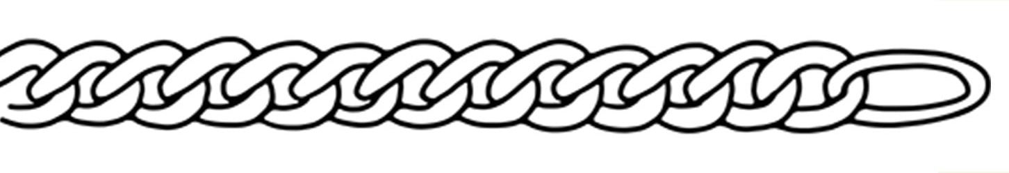 Sketch of Medium Curb chain